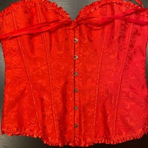 BEAUTIFUL red boned corset